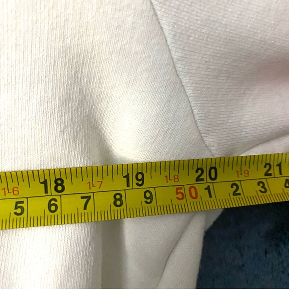 Rhum 22 White Smiley Face Cross Hoodie Bold Colourful Design Streetwear Size L - Picture 5 of 6